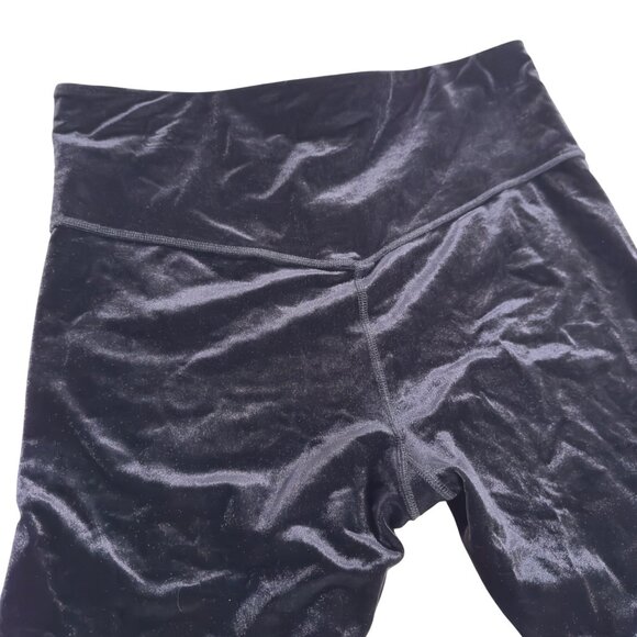 Athleta Elation Ultra High Rise Velvet Tight Large Black skinny stretch legging - Picture 10 of 11